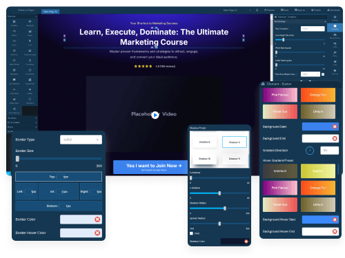 Customize your funnel pages with your content