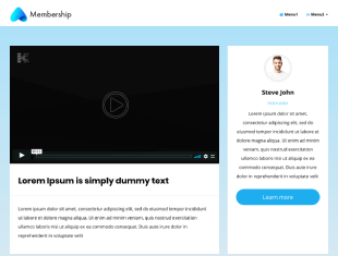 Place a friendly welcome video