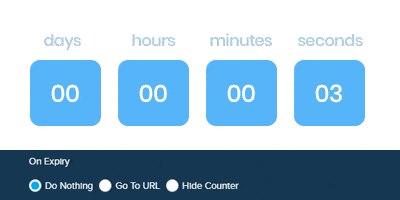 Choose what happens when countdown timers expire