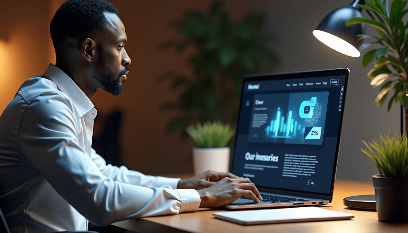 professional web design service for small businesses in Anderson SC displayed on laptop screen
