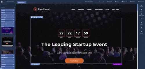 Customize templates to get the perfect designs for your pages