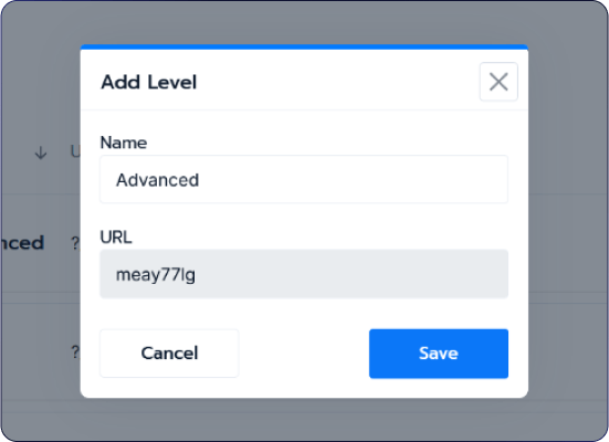 Create membership levels