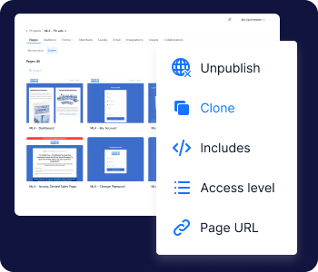 Instantly clone any page
