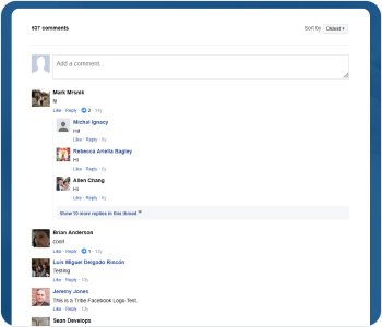 Add a Facebook comments