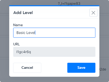 Create membership levels