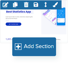 Add or remove page sections