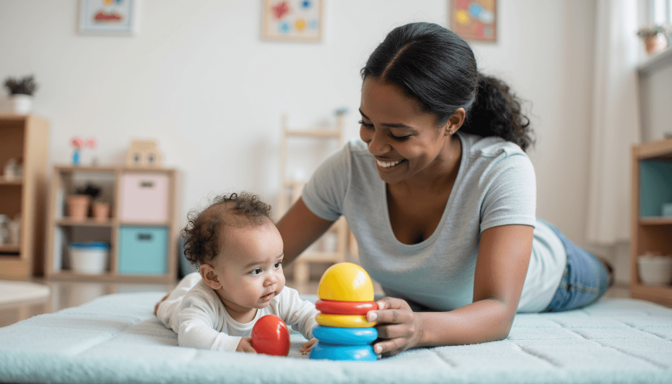 Infant development activity in daycare