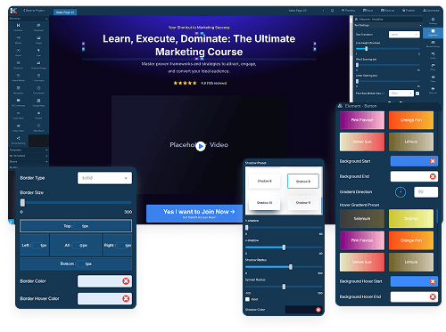 Customize your funnel pages with your content