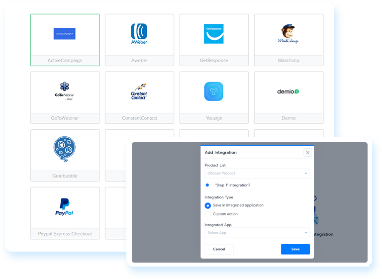 Built-in integrations
